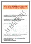 RCFE TITLE 22 EXAM QUESTIONS AND ANSWERS GRADED A&plus; 2025&sol;2026