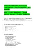 Network and Security Foundations  &lpar;D315&rpar; Exam &ndash; Practice Questions &lpar;2026  Edition&rpar;  100&plus; Practice Questions &plus; Verified  Correct Answers &plus; Detailed Rationales 