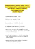 Advance Practice Nursing NUR 6111 Exam 1  STUDY GUIDE 2026&sol;2027 COMPLETE QUESTIONS  WITH VERIFIED CORRECT ANSWERS &vert;&vert;  100&percnt; GUARANTEED PASS  <NEWEST VERSION> 