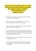 Advance Practice Nursing NUR 6111 Exam 3  STUDY GUIDE 2026&sol;2027 COMPLETE QUESTIONS  WITH VERIFIED CORRECT ANSWERS &vert;&vert;  100&percnt; GUARANTEED PASS  <NEWEST VERSION> 