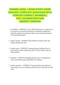 NAEMSE LEVEL 1 EXAM STUDY GUIDE  2026&sol;2027 COMPLETE QUESTIONS WITH  VERIFIED CORRECT ANSWERS &vert;&vert;  100&percnt; GUARANTEED PASS  <NEWEST VERSION> 