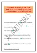 NEW RPSGT STUDY GUIDE AND PRACTICE TEST EXAM QUESTIONS AND ANSWERS GRADED A&plus; 2025&sol;2026