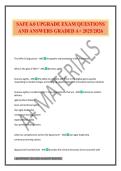 SAFE 6&period;0 UPGRADE EXAM QUESTIONS AND ANSWERS GRADED A&plus; 2025&sol;2026