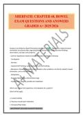 SHERPATH&colon; CHAPTER 40&comma; BOWEL EXAM QUESTIONS AND ANSWERS GRADED A&plus; 2025&sol;2026