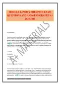 MODULE 1&comma; PART 2 SHERPATH EXAM QUESTIONS AND ANSWERS GRADED A&plus; 2025&sol;2026