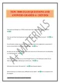 TEPC 5000 EXAM QUESTIONS AND ANSWERS GRADED A&plus; 2025&sol;2026
