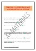 TEPC 5000 EXAM QUESTIONS AND ANSWERS GRADED A&plus; 2025&sol;2026