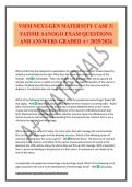 VSIM NEXT-GEN MATERNITY CASE 5&colon; FATIME SANOGO EXAM QUESTIONS AND ANSWERS GRADED A&plus; 2025&sol;2026