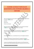 FATIME SANOGO VSIM EXAM QUESTIONS AND ANSWERS GRADED A&plus; 2025&sol;2026