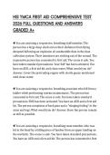 HSI YMCA FIRST AID COMPREHENSIVE TEST 2026 FULL QUESTIONS AND ANSWERS GRADED A&plus;