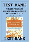 Test Bank For Philosophies and Theories for Advanced Nursing Practice 3rd Edition by Janie B&period; Butts & Karen L&period; Rich ISBN 9781284112245