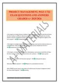 PROJECT MANAGEMENT&comma; WGU C722 EXAM QUESTIONS AND ANSWERS GRADED A&plus; 2025&sol;2026
