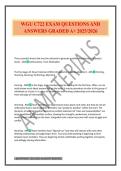 WGU C722 EXAM QUESTIONS AND ANSWERS GRADED A&plus; 2025&sol;2026