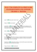 WGU C720 COMPLETE OA PREP GUIDE EXAM QUESTIONS AND ANSWERS GRADED A&plus; 2025&sol;2026