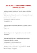AMS 366 UNIT 3 &plus; FAA QUESTIONS EXAM WITH ANSWERS 100&percnt; PASS 