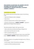 EFDA REVIEW 180 QUESTIONS AND ANSWERS 2026&sol;2027&period;  EXPANDED FUNCTIONS DENTAL ASSISTING  FUNDAMENTALS VERIFIED QUESTIONS & ACCURATE  ANSWERS &vert;&vert; GRADED A&plus; 