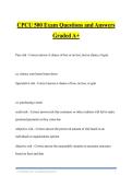 CPCU 500 Exam Questions and Answers Graded A&plus;