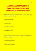ARIZONA JURISPRUDENCE  EXAM 2026 QUESTIONS AND  ANSWERS&vert; ACE YOUR GRADES&period;