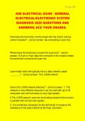 ASE ELECTRICAL EXAM - GENERAL  ELECTRICAL&sol;ELECTRONIC SYSTEM  DIAGNOSIS 2026 QUESTIONS AND  ANSWERS&vert; ACE YOUR GRADES&period; 