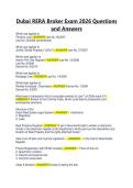 Dubai RERA Broker Exam 2026 Questions and Answers
