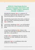 BUS110- Final Exam Review  &lpar;Terms&sol;Concepts&rpar; Questions and  Answers &lpar;100&percnt; Correct Answers&rpar;  Already Graded A&plus;