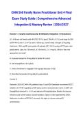 CMN 568 Family Nurse Practitioner Unit 4 Final Exam Study Guide &vert; Comprehensive Advanced Integration & Mastery Review &vert; 2026&sol;2027
