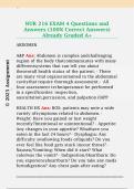 NUR 216 EXAM 4 Questions and  Answers &lpar;100&percnt; Correct Answers&rpar;  Already Graded A&plus;