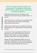 NUR 216 Exam 4 Study Guide&colon; Key  Assessment Techniques Questions  and Answers &lpar;100&percnt; Correct Answers&rpar;  Already Graded A&plus;