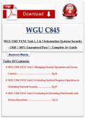 WGU C845 VUN1 Task 1&comma; 2 & 3 Information Systems Security - C845 &vert; 100&percnt; Guaranteed Pass &vert;&vert; Complete A&plus; Guide