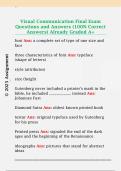 Visual Communication Final Exam  Questions and Answers &lpar;100&percnt; Correct  Answers&rpar; Already Graded A&plus; 