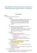 NUR 2502&colon; Multidimensional Care III &lpar;MDC 3&rpar; Final Exam&comma; Rasmussen University &ndash; 2026&sol;2027 &vert; Comprehensive Review Study Guide with Complete Solutions