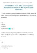 NUR 2502 Final Exam Q&A &lpar;Latest Update&rpar;&comma; Multidimensional Care III &lpar;MDC 3&rpar;&comma; Rasmussen University &ndash; 2026&sol;2027 &vert; A&plus; Graded