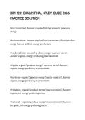 HUN 1201 EXAM 1 FINAL STUDY GUIDE 2026 PRACTICE SOLUTION