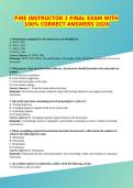 FIRE INSTRUCTOR 1 FINAL EXAM WITH 100&percnt; CORRECT ANSWERS 2026