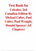 Complete Test Bank - Technical Mathematics with Calculus&comma; 2nd Canadian Edition &ndash; Michael Calter&comma; Paul Calter &ndash; ISBN 9780470678848 &lpar;All Chapters Covered 1&ndash;37&rpar;