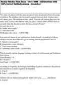 Barney Fletcher Final Exam &vert; 2025&sol;2026 &vert; All Questions with 100&percnt; Correct Verified Answers &vert; Graded A&plus;
