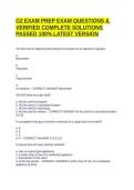 G2 EXAM PREP EXAM QUESTIONS & VERIFIED COMPLETE SOLUTIONS PASSED 100&percnt; LATEST VERSION