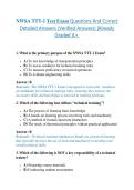NWSA TTT-1 Test Exam Questions And Correct  Detailed Answers &lpar;Verified Answers&rpar; &vert;Already  Graded A&plus;&period;