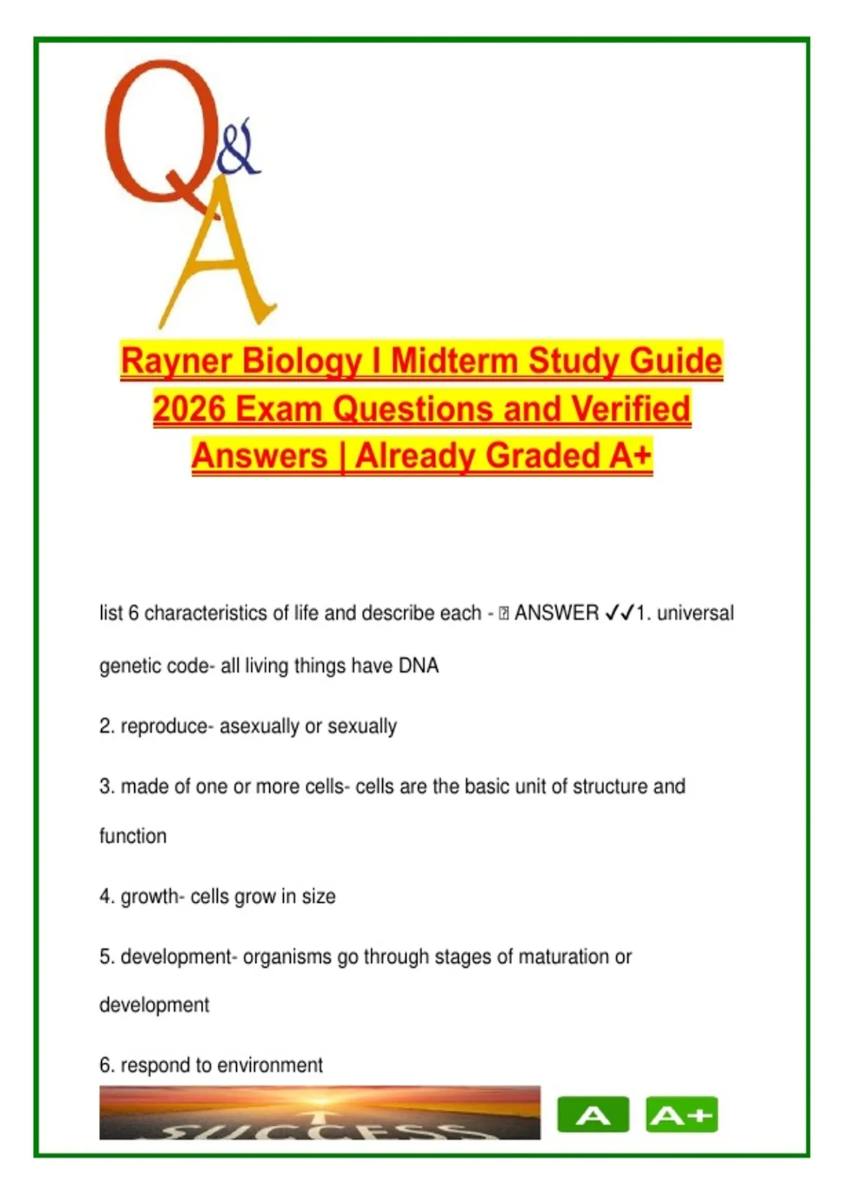 Bio Study Method Brainrot Biology I Midterm Study Guide (100+ Q&A) – BIO 2026 – Scientific Method ...