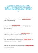 FLORIDA BAIL BONDS STATE EXAM  NEWEST 2026 QUESTIONS and CORRECT  DETAILED ANSWERS ALREADY GRADED  A&plus; 