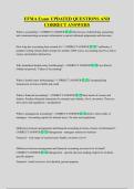 FFMA Exam UPDATED QUESTIONS AND  CORRECT ANSWERS