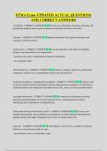 FFMA Exam UPDATED ACTUAL QUESTIONS  AND CORRECT ANSWERS