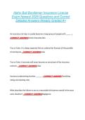 Idaho Bail Bondsman Insurance License  Exam Newest 2026 Questions and Correct  Detailed Answers Already Graded A&plus;