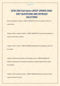 QTM 100 Final Exam LATEST UPDATE 2026-2027 QUESTIONS AND DETAILED SOLUTIONS