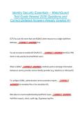 Identity Security Essentials &ndash; WatchGuard  Test Guide Newest 2026 Questions and  Correct Detailed Answers Already Graded A&plus;