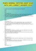 MLBPA GENERAL CERTIFIED AGENT EXAM WITH 100&percnt; CORRECT ANSWERS 2026
