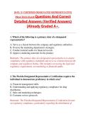 20-FL-X CERTIFIED DESIGNATED REPRESENTATIVE  PRACTICE EXAM Questions And Correct  Detailed Answers &lpar;Verified Answers&rpar;  &vert;Already Graded A&plus;&period;
