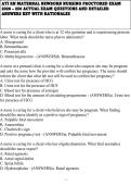 ATI RN Maternal Newborn Nursing Proctored Exam 2026 &ndash; 250 Actual Exam Questions and Detailed Answers Key with Rationales