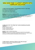 WGU D459 TASK 3 &vert;LATEST UPDATE WITH COMPLETE SOLUTION