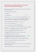 CPFA Practice Exam &lpar;NAPA Questions&rpar; Practice Exam Questions And Verified Answers Grade A&plus;&period;